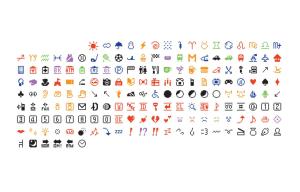 A panel with a list of different outdated emojis 